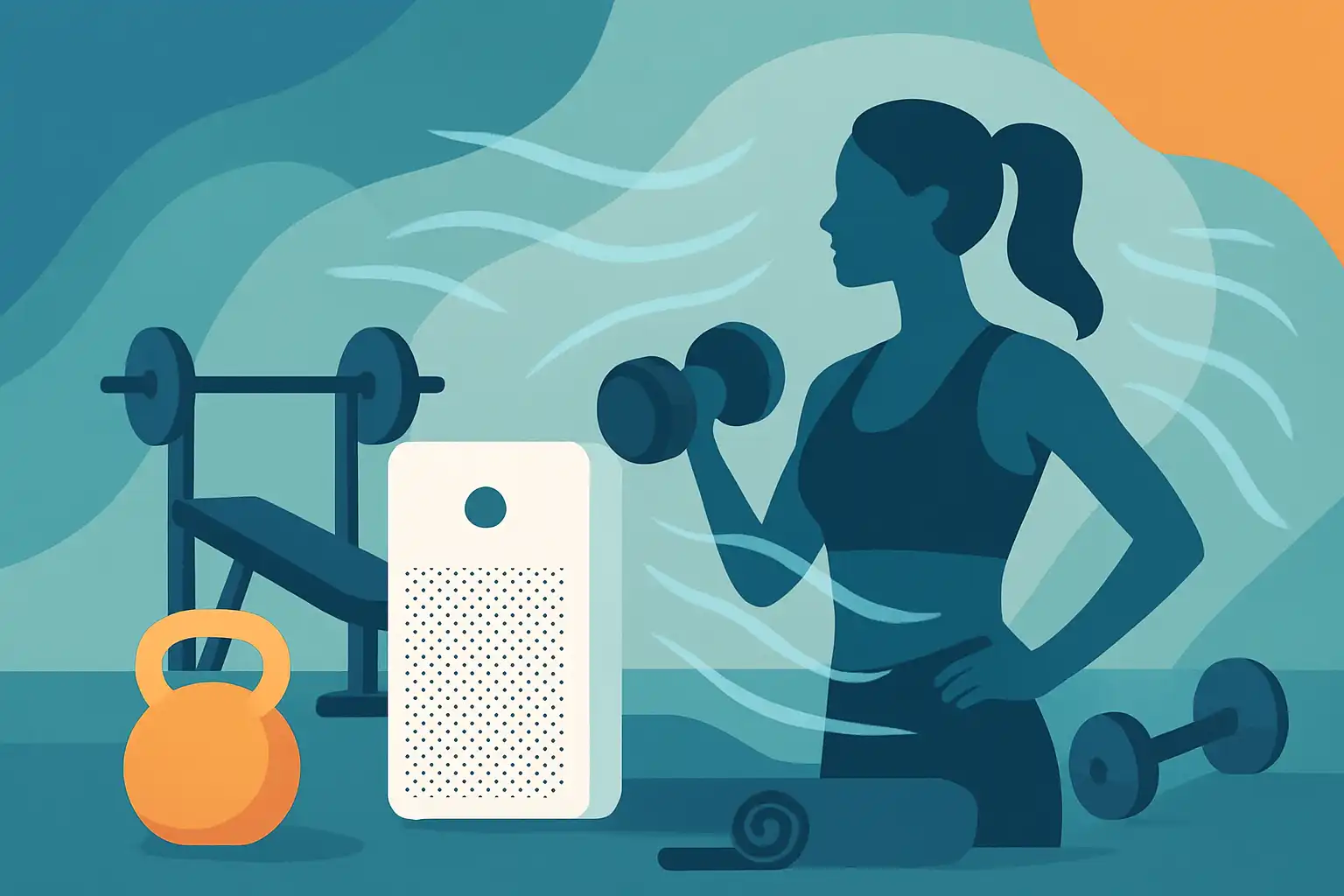 Adem vrij tijdens je workout: waarom een luchtreiniger in je thuisgym slim is