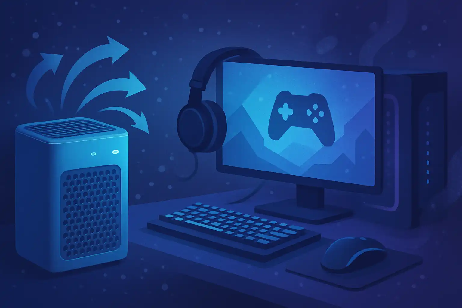 Game on zonder stof: zo houdt een luchtreiniger je gaming setup koel en schoon