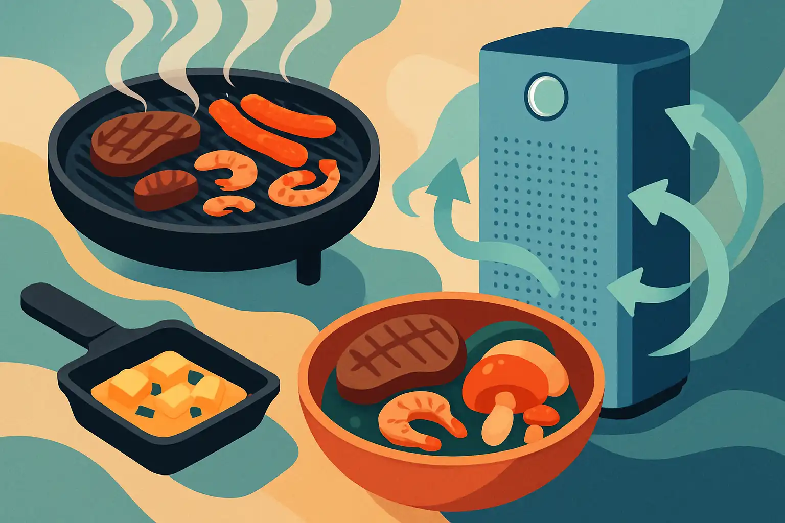 Indoor barbecue en gourmetten? zo houd je huis rook- en geurvrij met een luchtreiniger