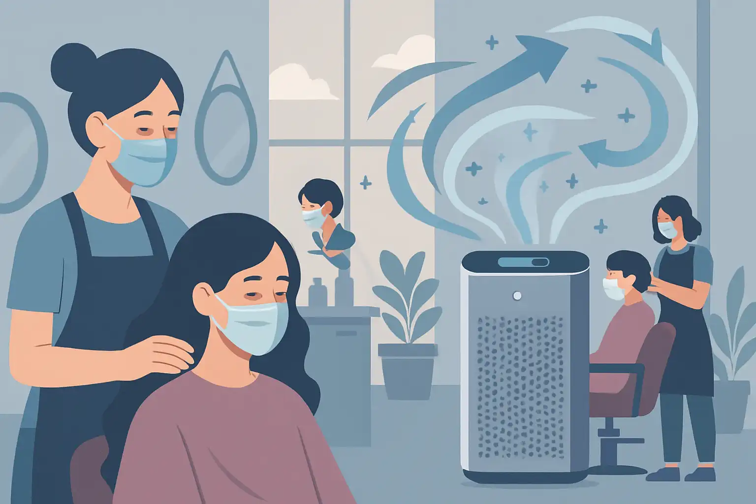 Kappers en salons: zo houd je klanten en personeel gezond met de juiste luchtreiniger