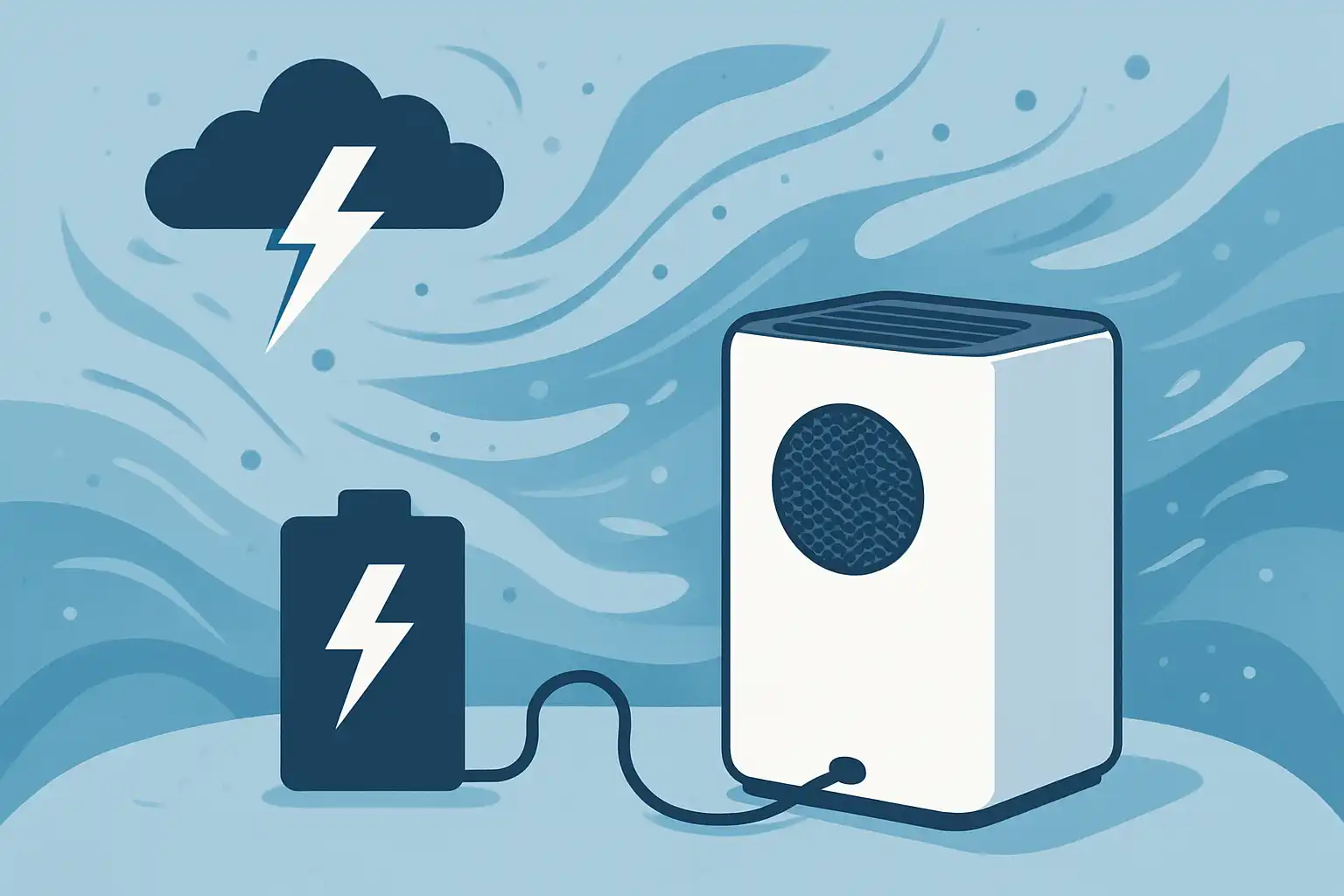 Overbruggingslucht: zo kies je een batterijaangedreven luchtreiniger voor stroomuitval en noodsituaties