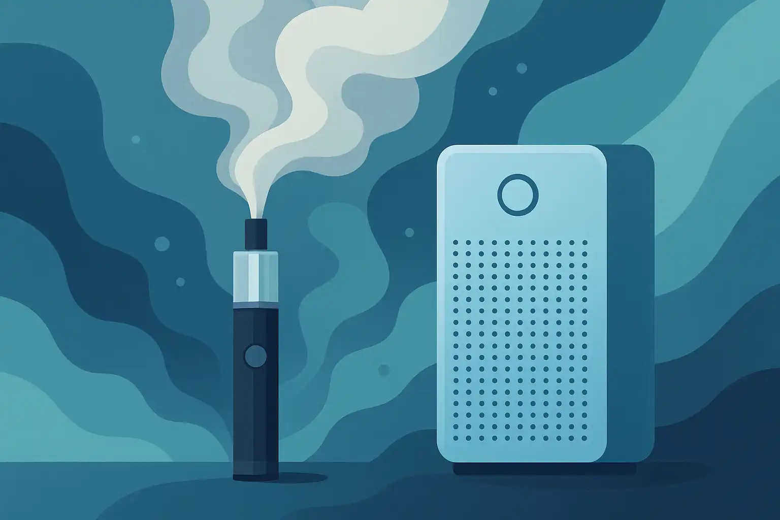 Vapen en binnenlucht: hoe effectief is een luchtreiniger tegen e‑sigaretdamp?