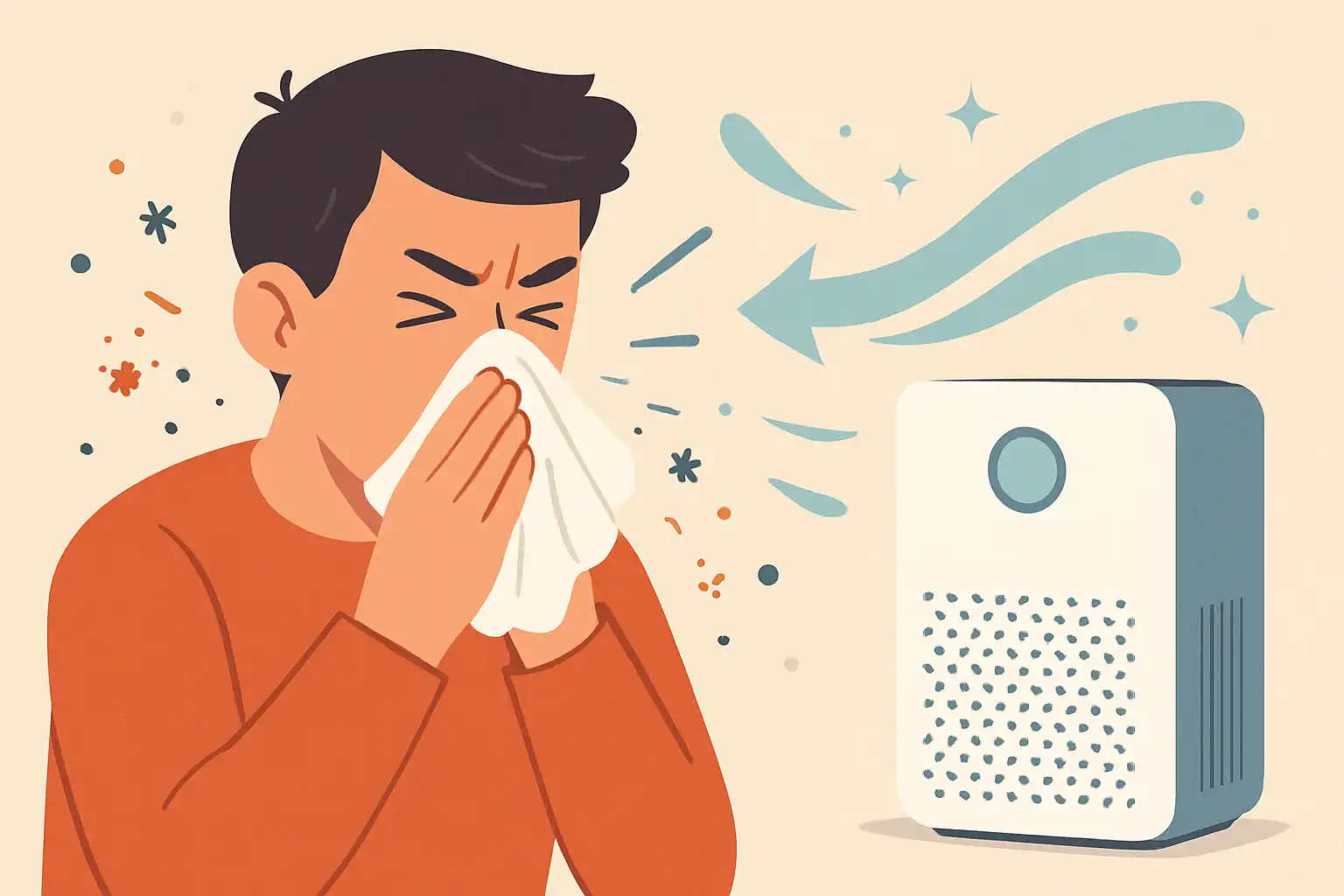 Waarom mijn luchtreiniger me laat niezen (en hoe je het oplost)