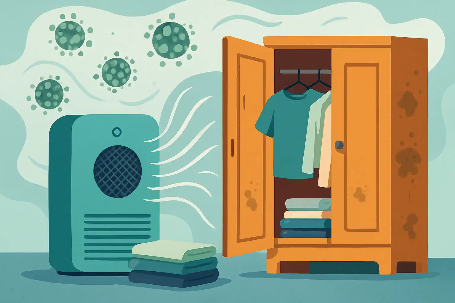Zo voorkom je muffe kleren en schimmel in de kast met de juiste luchtreiniger