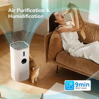 Wat vinden we goed aan de CYRO - HEPA Filter - Luchtreiniger - Luchtreiniger met Hepa filter - Luchtbevochtiger - Voor Huisallergieën - Huisdierenhaar - Rooklucht in verblijfsruimte - 2 in 1 HEPA filter - Wit