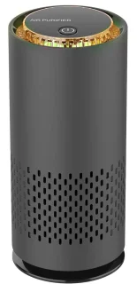 Luchtreiniger / Air purifier - Hoge Efficiëntie, HEPA-filter, Stille Werking + Extra Aromapad - Auto/Huishouden/Kantoor - zuivert de lucht, helpt tegen hooikoorts, stof, allergie - Oplaadbaar - 150 m³/h - ZWART -klein/small