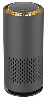 Luchtreiniger / Air purifier - Hoge Efficiëntie, HEPA-filter, Stille Werking + Extra Aromapad - Auto/Huishouden/Kantoor - zuivert de lucht, helpt tegen hooikoorts, stof, allergie - Oplaadbaar - 150 m³/h - ZWART -klein/small review