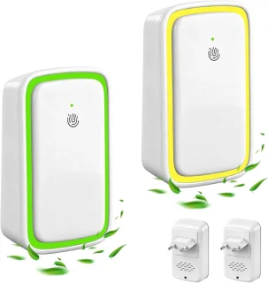 De 2-pack Plug-in Ionisator Luchtreiniger in één oogopslag