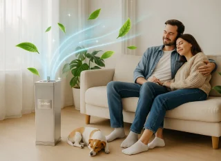 Airfixr 60 Luchtreiniger UV-C Koolstoffilter Roestvrijstaal
