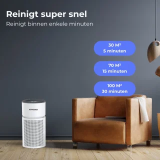Atmosed Luchtreiniger HEPA 70 m²