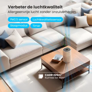 Auronic Fresh Luchtreiniger HEPA 13 Wit