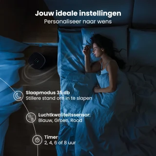 Auronic Fresh Luchtreiniger HEPA 13 Zwart