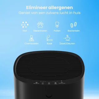Auronic Fresh Pro Luchtreiniger HEPA 13 Zwart