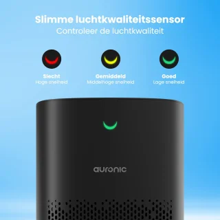 Auronic Fresh Pro Luchtreiniger HEPA 13 Zwart