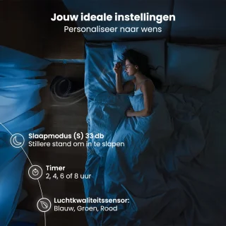 Auronic Fresh Pro Luchtreiniger HEPA 13 Zwart