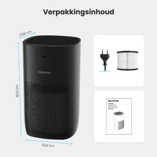 Auronic Fresh Pro Luchtreiniger HEPA 13 Zwart