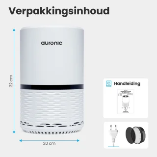 Auronic Luchtreiniger Air Purifier Wit 12 m²