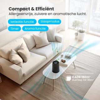 Auronic Luchtreiniger Compact Pro Zwart