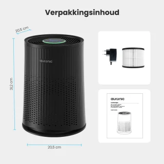 Auronic Luchtreiniger Compact Pro Zwart