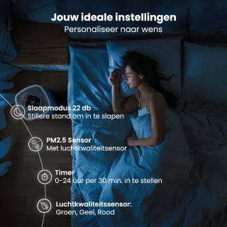 Auronic Ultra Luchtreiniger HEPA 13 Wit