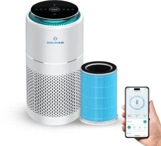 De Breavair smart luchtreiniger HEPA H13 in één oogopslag