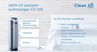Clean Air Optima CA-508 HEPA UV Ionisator Luchtreiniger
