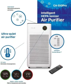 Clean Air Optima CA-510Pro Smart HEPA UV-C Ionisator Luchtreiniger