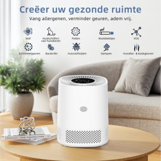 Wat vinden we goed aan de Compact Smart Luchtreiniger Zwart