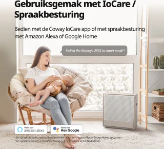 Coway Airmega 250S AP-1720G Luchtreiniger met HEPA-filter