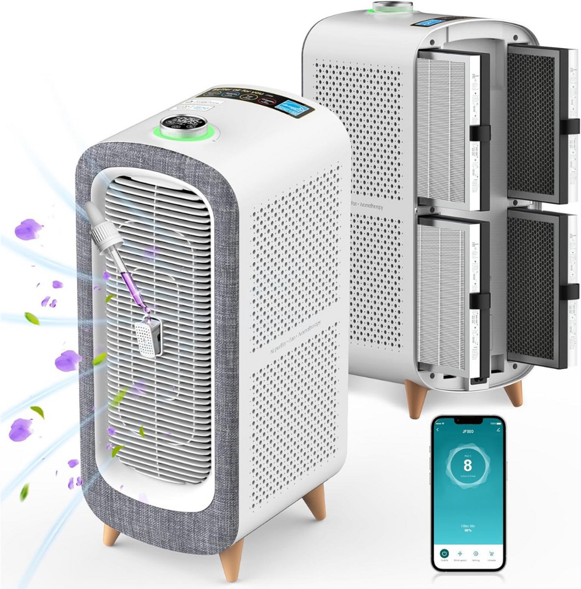 De DailySupplies Air Purifier Luchtreiniger & Luchtbevochtiger in één oogopslag