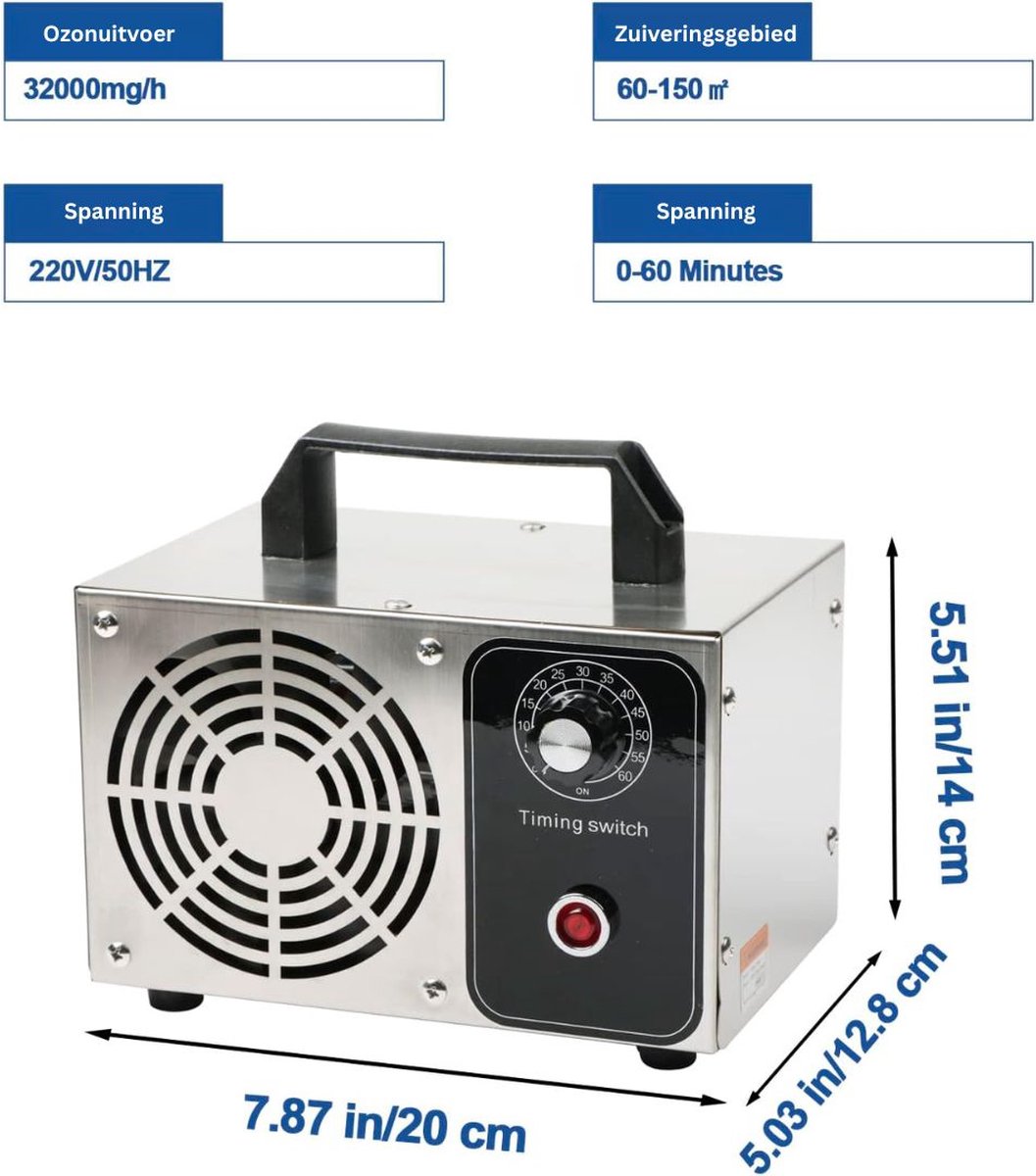 Wat vinden we goed aan de DailySupplies Ozon Generator Ozongenerator