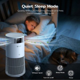 Wat vinden we goed aan de De Warenloods Luchtreiniger - Air Purifier - Wit