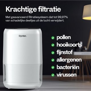 Dynter AirPure PA244 Luchtreiniger met HEPA Filter