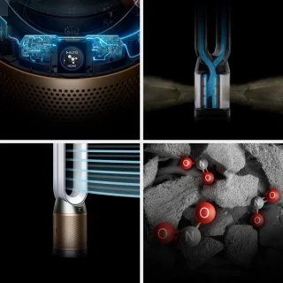 Dyson Purifier Cool PC2 De-NOx Luchtreiniger Ventilator Wit/Goud