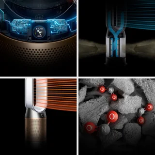 Dyson Purifier Hot+Cool HP2 De-NOx Luchtreiniger Wit/Goud