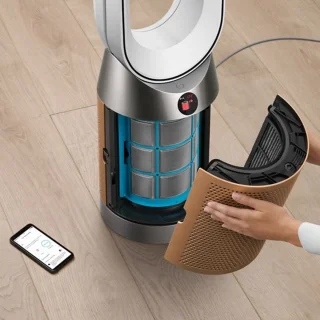 Dyson Purifier Humidify+Cool PH2 De-NOx luchtreiniger ventilator wit/goud