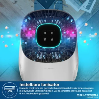 Erikssøn Air Purifier Elite Wit 2x HEPA-14
