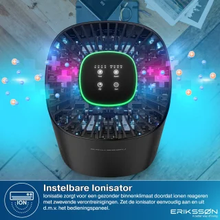 Erikssøn Air Purifier Elite Zwart 240 m3/u