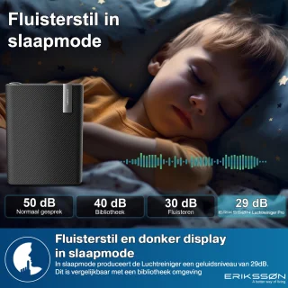 Erikssøn Luchtreiniger met Luchtbevochtiger Air Purifier 330 m3/u