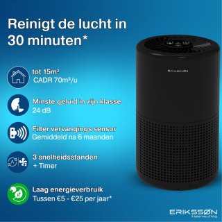 Erikssøn Luchtreiniger Prime HEPA 13 Air Purifier