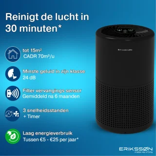 Erikssøn Luchtreiniger Prime HEPA 13 Air Purifier