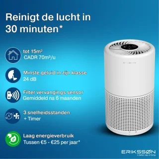 Erikssøn Luchtreiniger Prime Wit