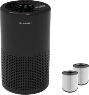 Erikssøn Prime Luchtreiniger Hepa Filter Zwart