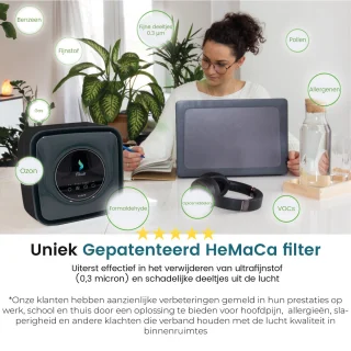 Filair Hemaca Hepa-magneet-koolstoffilter voor Etere