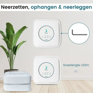 Filair Luchtzuiveraar Hepa Filter Wit 30m²