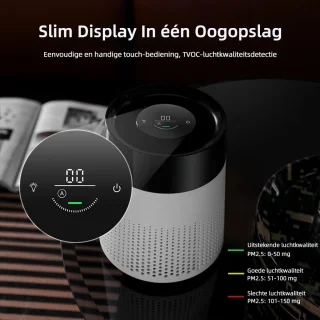Gloovon Luchtreiniger Zwart