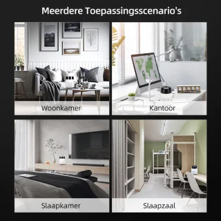 Gloovon Luchtreiniger Zwart