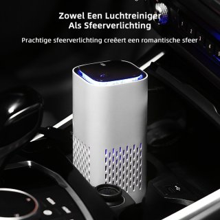 Wat vinden we goed aan de Gloovon Mini Luchtreiniger - Auto - Wit