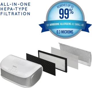 HoMedics Total Clean Desktop 3-in-1 Luchtreiniger