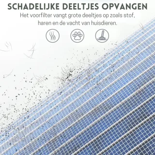 Intelectro Luchtreiniger HEPA H13 Wit/Zwart